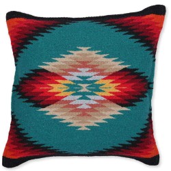 Coussin Southwest Vert et Rouge